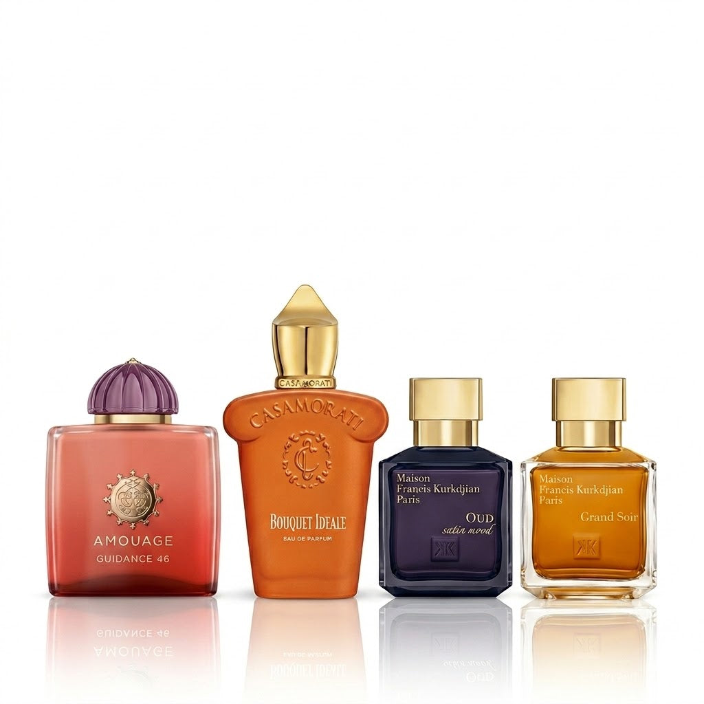 Комплект от 4 парфюма | Guidance 46, Bouquet Ideale, Oud Satin Mood e Grand Soir
