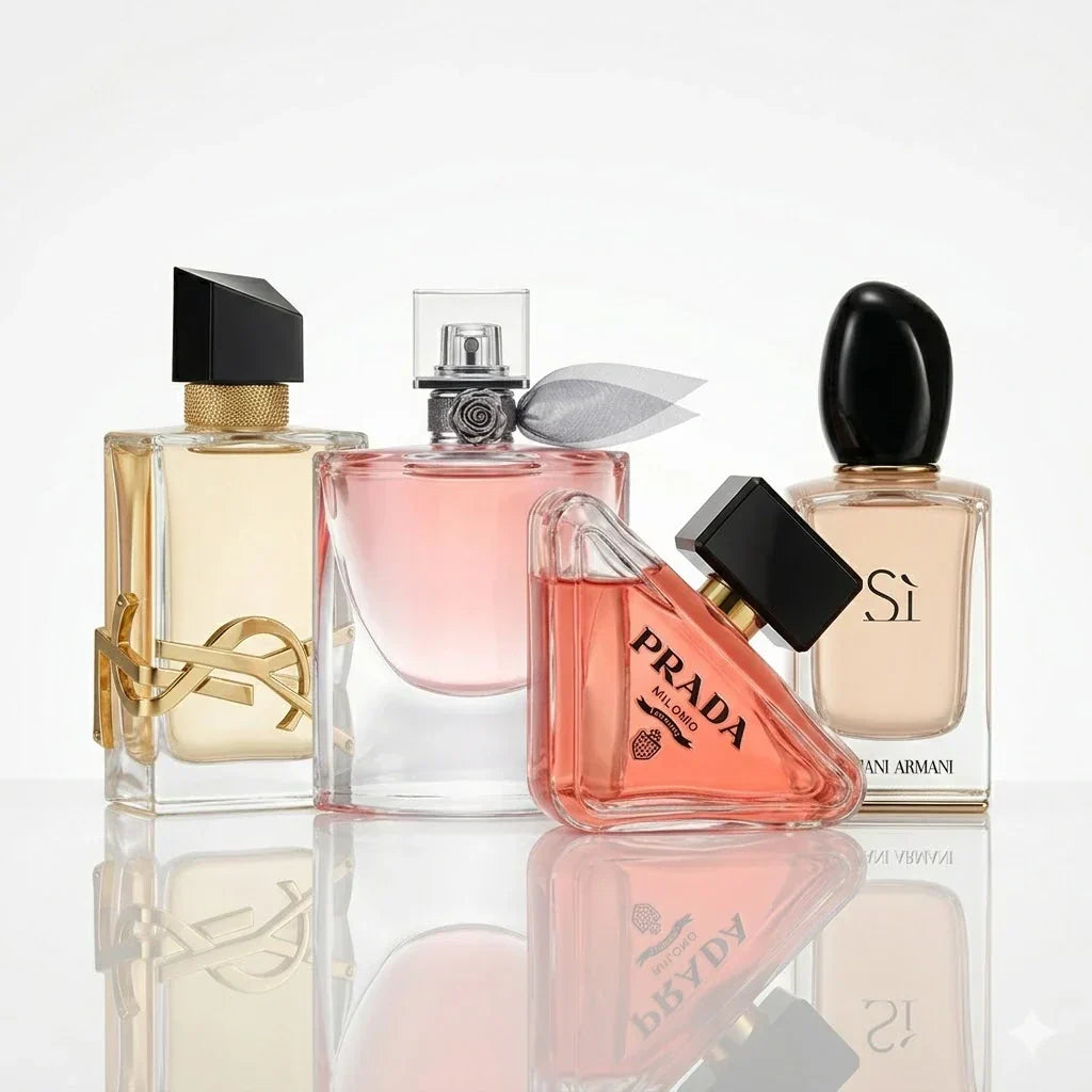 Комплект от 4 парфюма | YSL Libre, Lancôme La Vie Est Belle, Prada Paradoxe, Armani Sì.