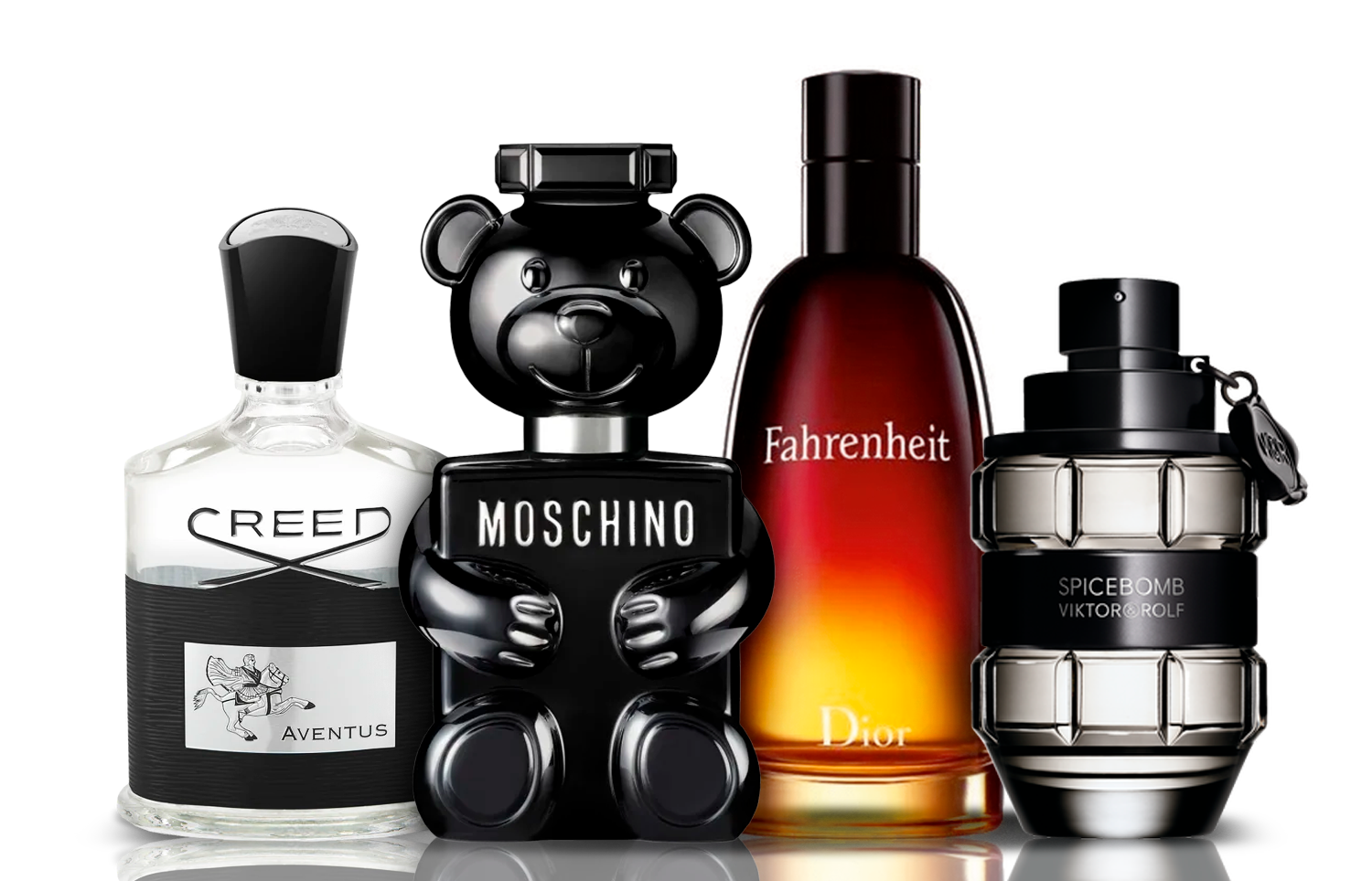 Комплект от 4 парфюма | Creed Aventus + Fahrenheit + SpiceBomb + Toy Boy Moschino 100 ml